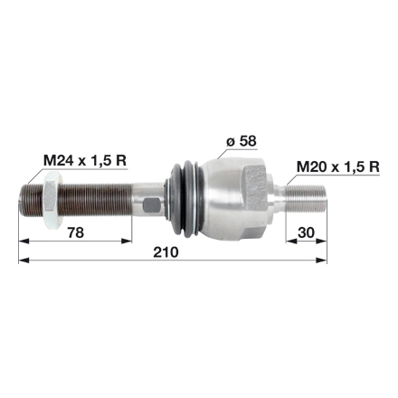 Kontermutter links M18x1,5 M18x1,5