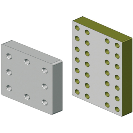 Anschweißplatte 160 mm M20