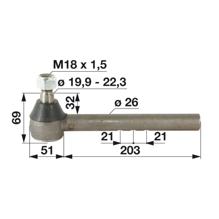 Radmutter M18x1,5 M18x1,5