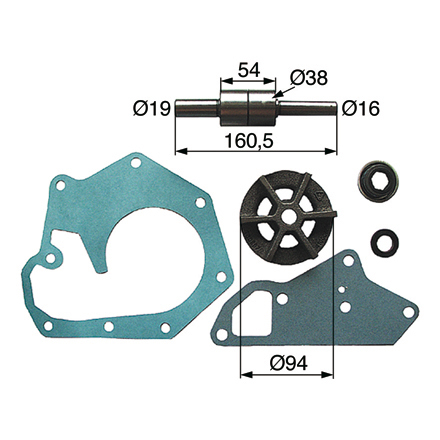 Reparatursatz für Wasserpumpe zu John Deere