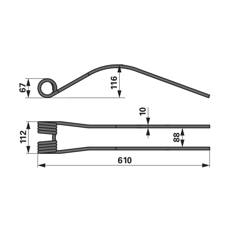 Kreiselschwaderzinke