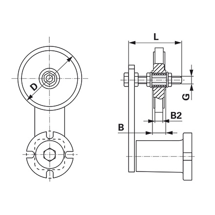 Radsatz einfach Type RO 40-5