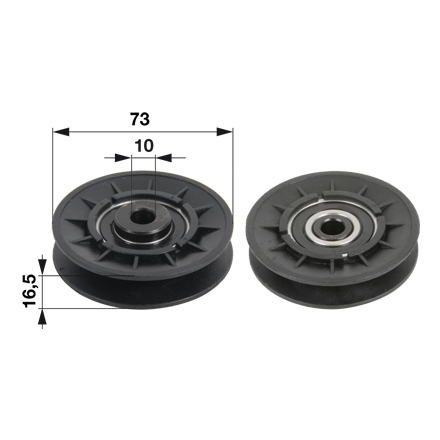 Keilriemenscheibe v.a.v.: Stiga 1134179401