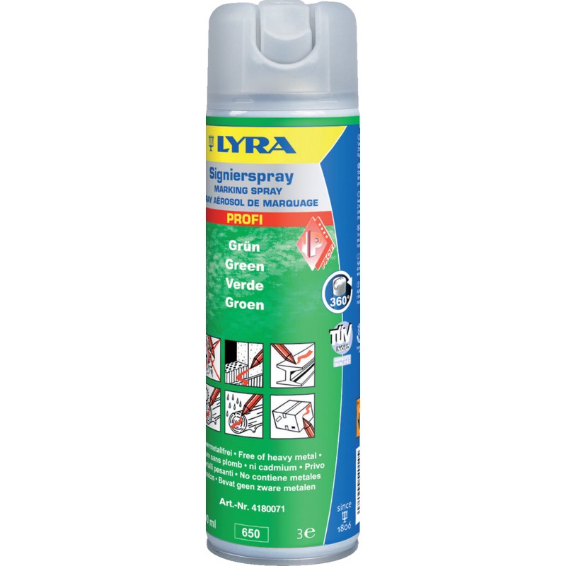 Forstmarkierspray Grün, Inhalt 500 ml von Lyra