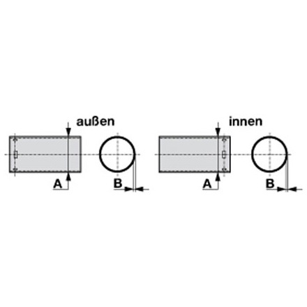 Schutzrohr Außen A5,7 1000mm
