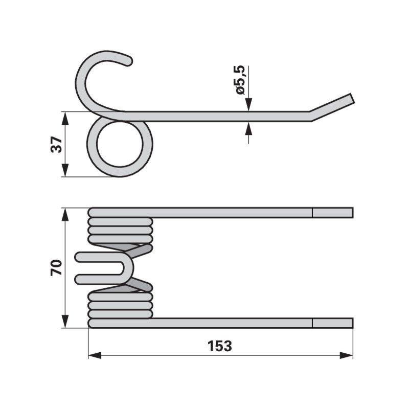 Dente pick-up rosso carminio al posto di Fella 456348