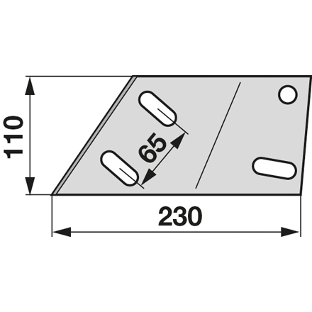 Einlegestreichblechhalter Re