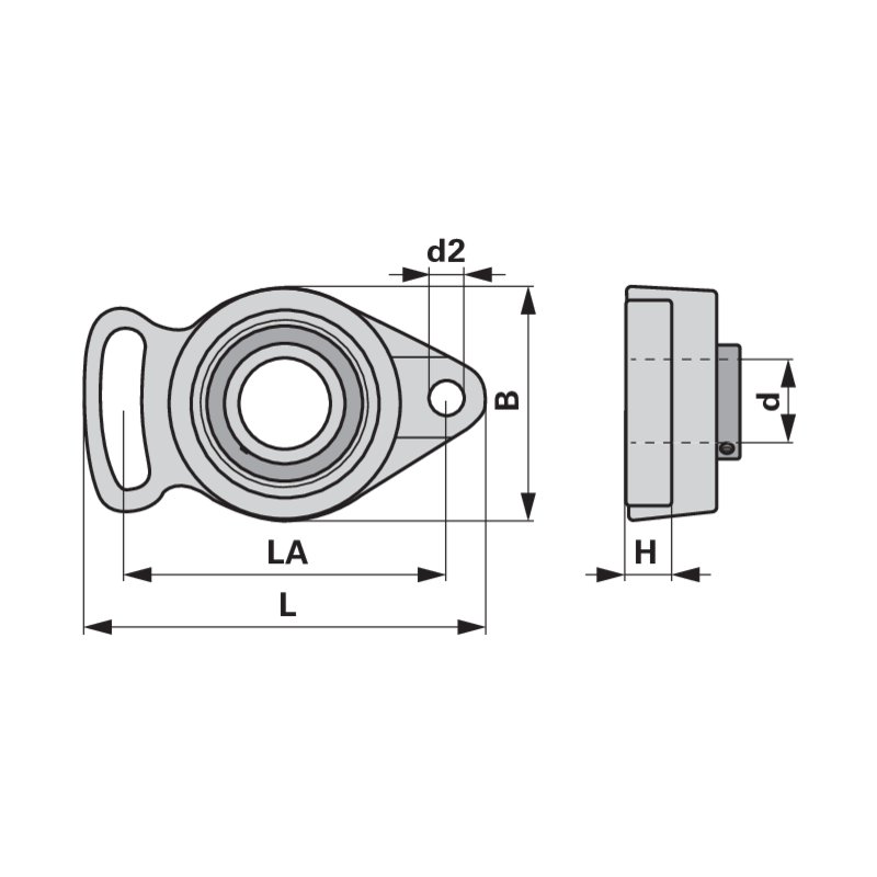 Cuscinetto flangiato