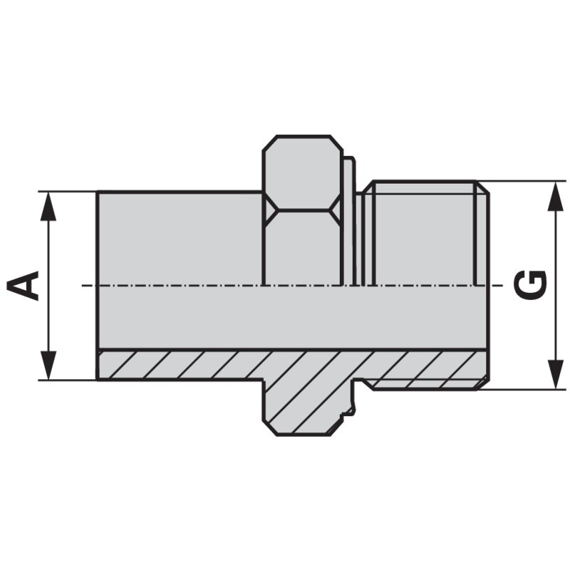 Gerader Einschraubstutzen