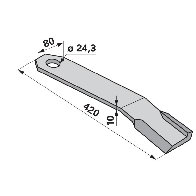 Schlegelmesser rechts