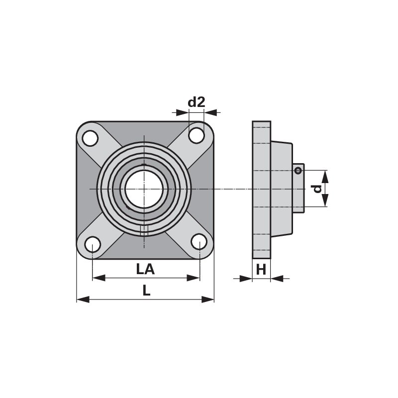 Cuscinetto flangiato