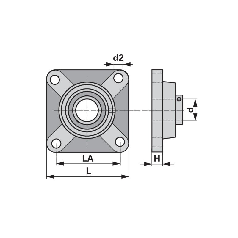 Cuscinetto flangiato