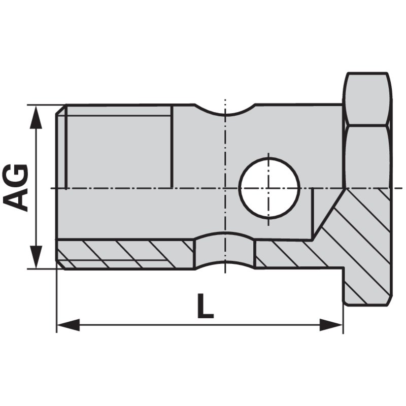 Hohlschraube 1/8"