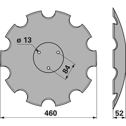 Eggenscheibe Gezahnt