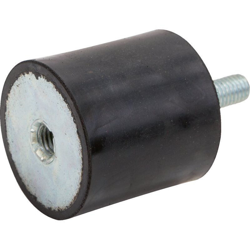Tampone in gomma-metallo Typ 2, Dm 20 x 25 mm, cilindrico 1x Filettatura esterna 1x filettatura interna M6 x 18 mm