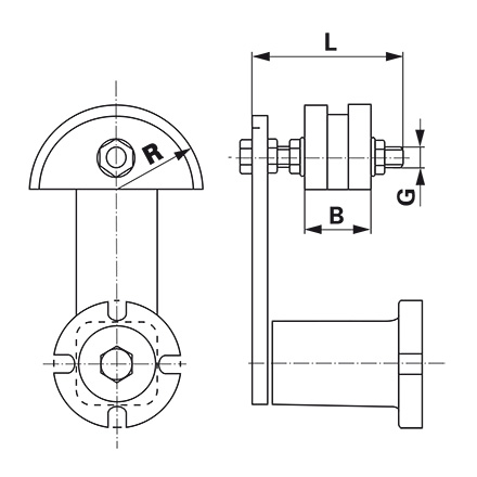 Gleitblock zweifach Type VR 30-4