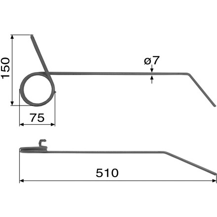 Dente per erpice a dischi - compatibile con MASCHIO GASPARDO, numero di riferimento: 18903650 (prodotto non originale)