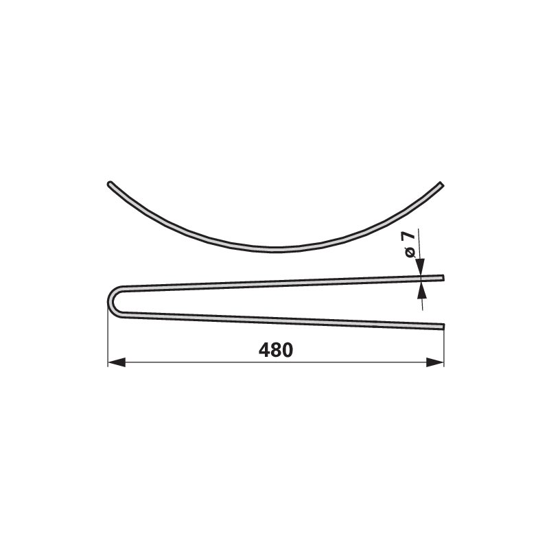 Hackstriegelzinke 480x7