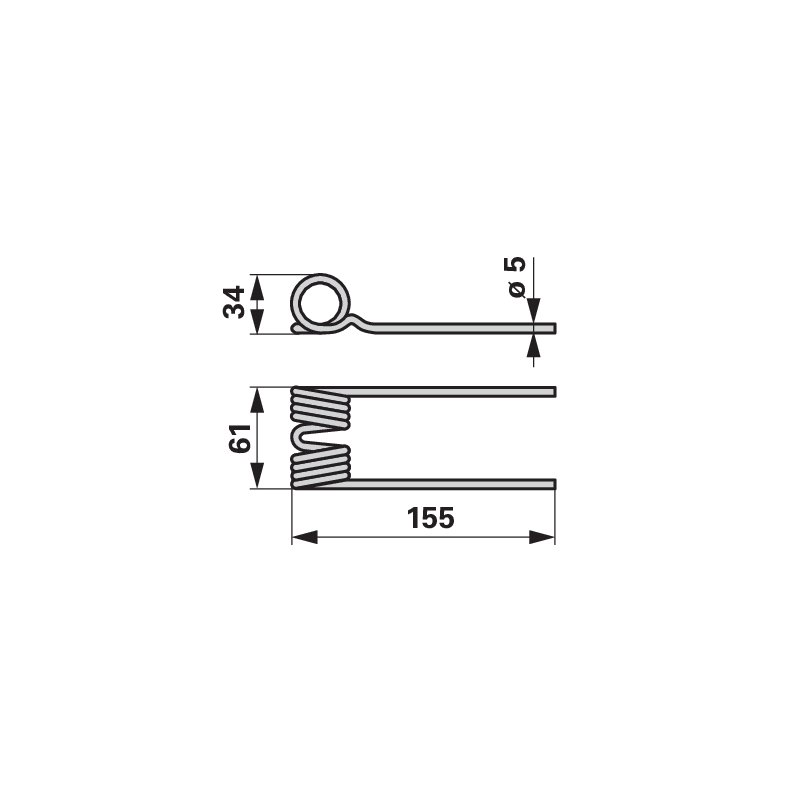 Dente pick-up grigio nero al posto di Mengele 02080423