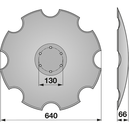 Disco per erpice dentato, invece di Lemken 3490466