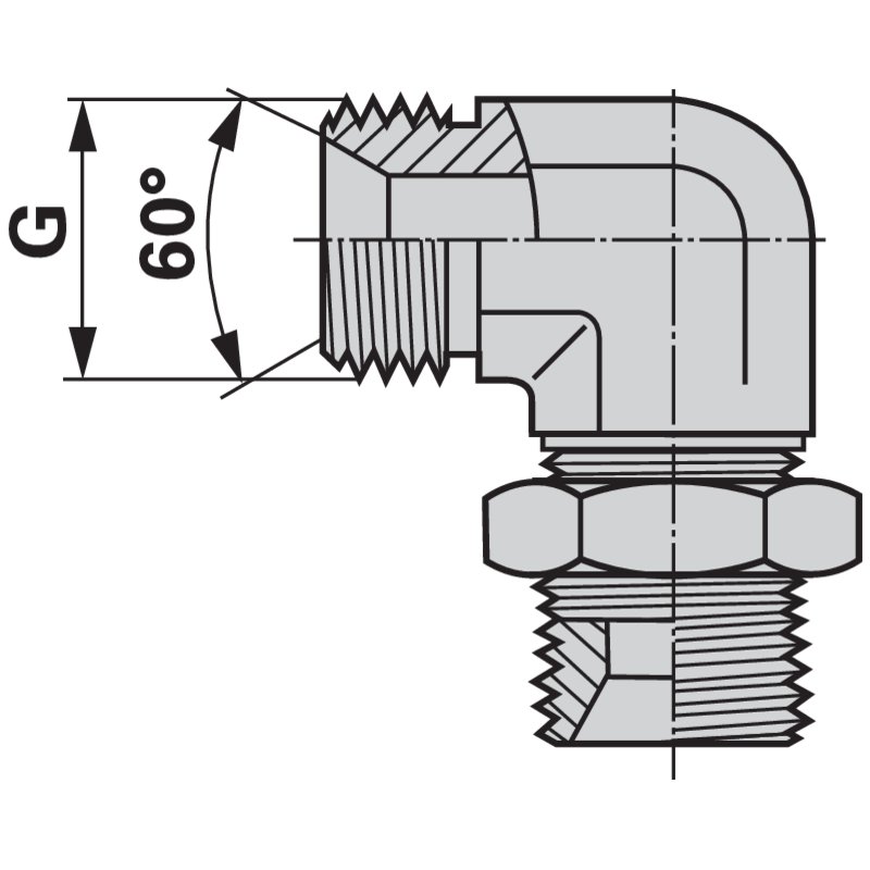 Winkel Schottverschraubung