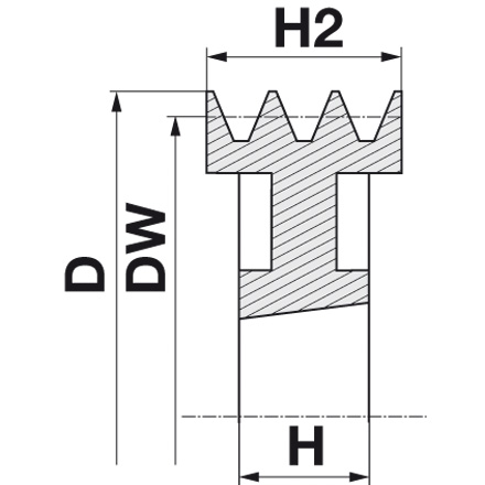 Puleggia SPA 224-03 per TPL System 2517, DIN 2211