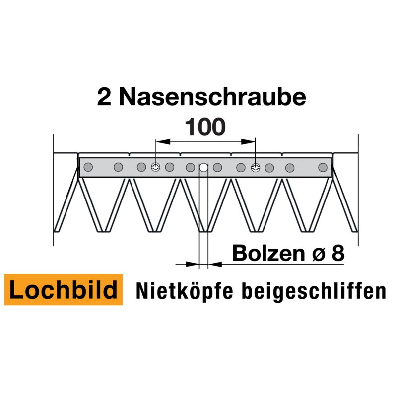 Coltello da falciatrice