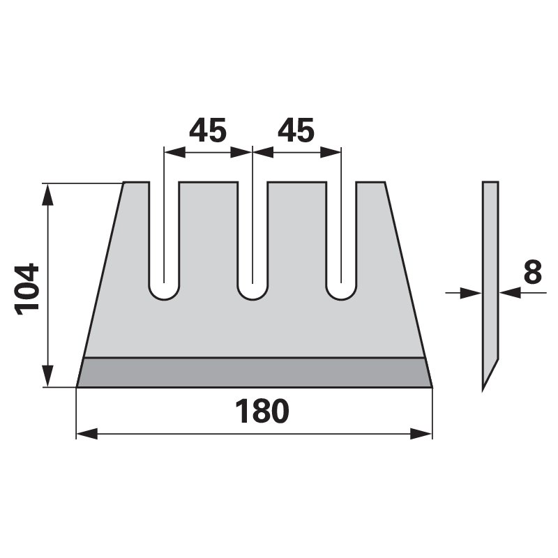 Häckslermesser beschichtet