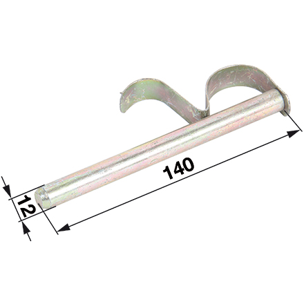 Spinotto con molla 14/80 mm