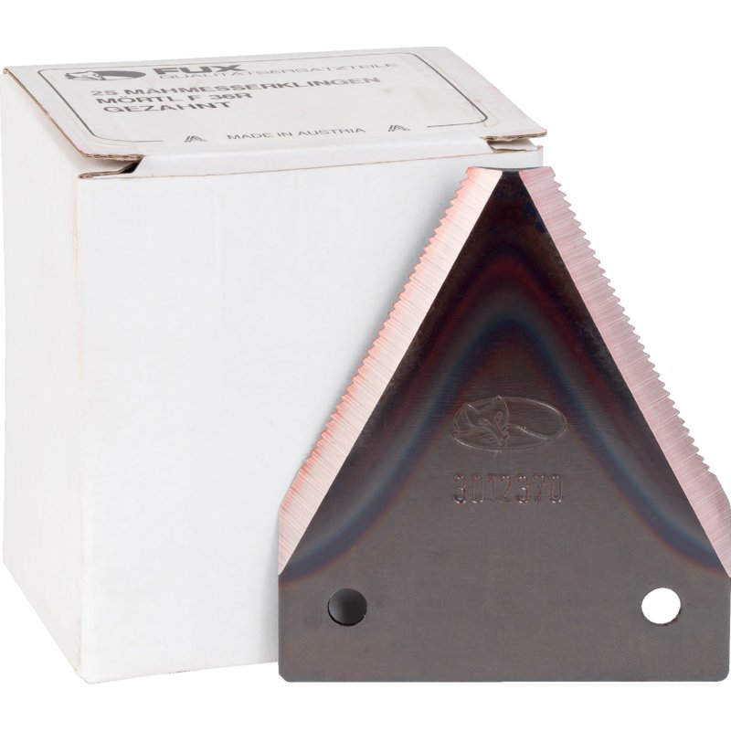 Coltello falciante dentato, 2 fori, inferiore smussato - compatibile con MASCHIO GASPARDO, numero di riferimento: 21120243 (prodotto non originale)