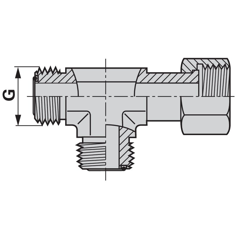 Einstellbare L-Verschraubung