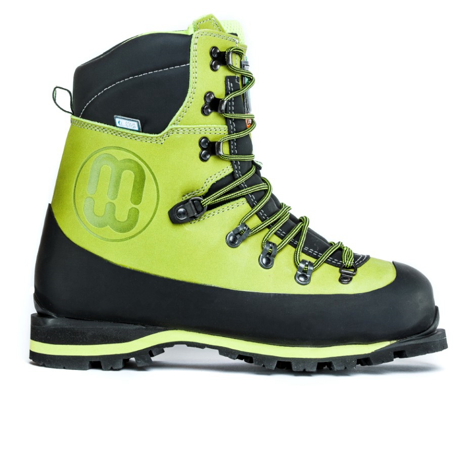 Scarpe boscaiolo Nabuk verde TG.44