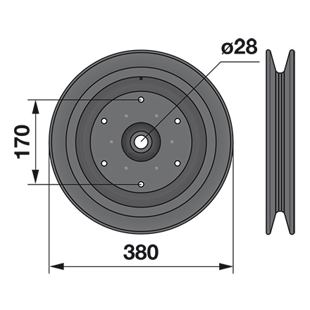 Keilriemenscheibe v.a.v.: Sip: 151.059.302, 200.09.002.0