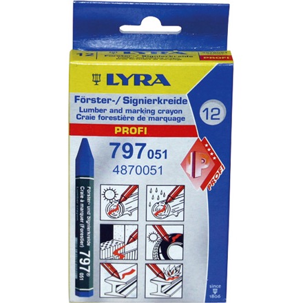 Försterkreide blau Lyra 12mm