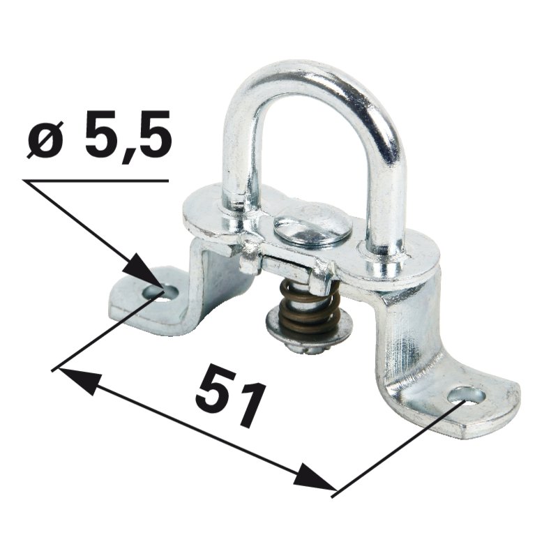 Drehverschluss 66x15 mm