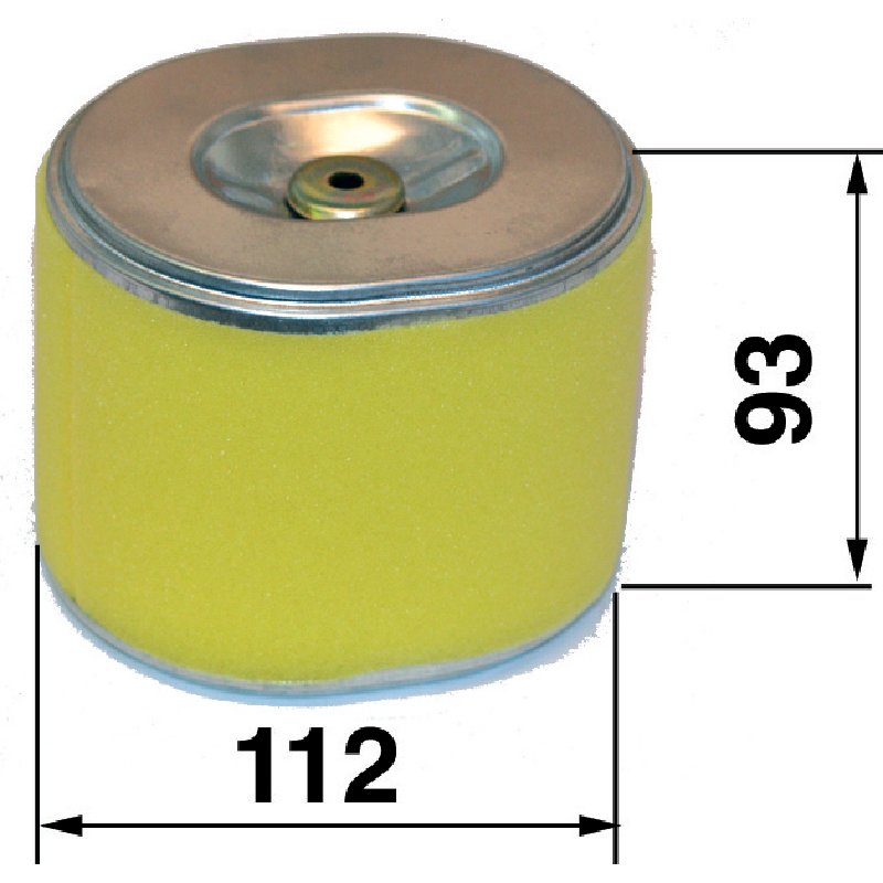 Filtro aria ovale, L=112 x L=97 mm al posto di Honda 17210ZE3505