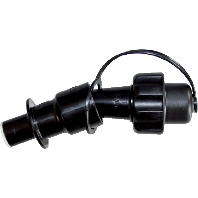 Sicherheits-Einfüllsystem Schwarz, L 130 mm, für Benzin