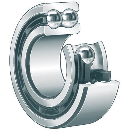 Cuscinetto a sfere obliquo FAG 3305-B-TVH, DIN628, a due file