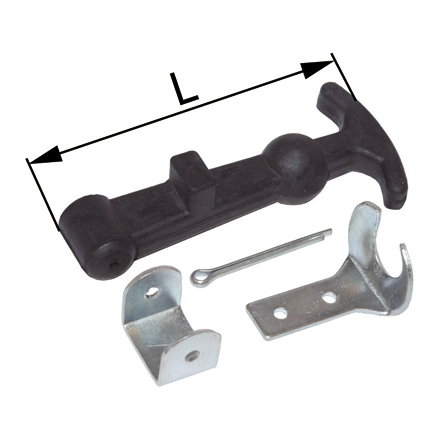 Haubenbefestigung komplett mit Halterung