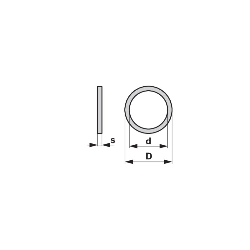 Passscheibe DM 50X62X0,3 MM