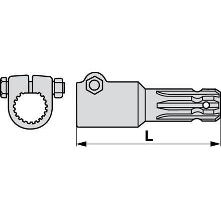 Adapter Zum Schrauben 175mm 1 3/8-21, 1