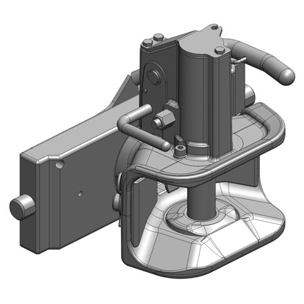 Gancio traino regolabile in altezza automatico 329mm FB2