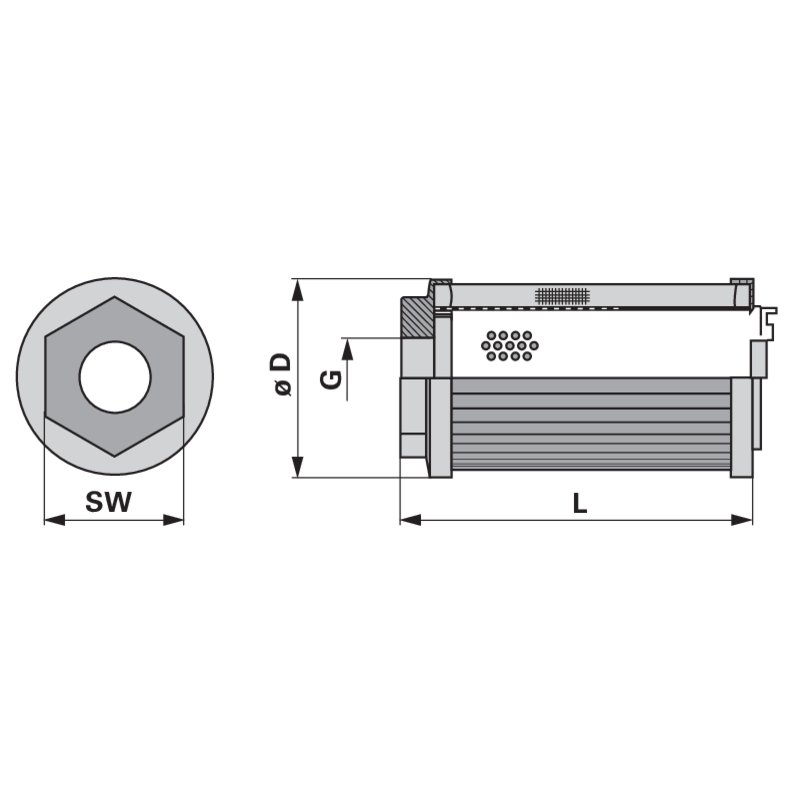 Ansaugsiebkorb G3/4 M60 ym