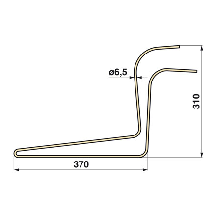 Dente corto per Bautz 6,5 mm