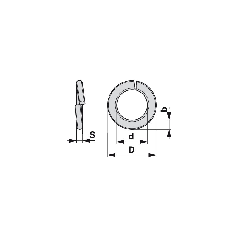 Federring M27x43x5 mm, verzinkt, DIN127B
