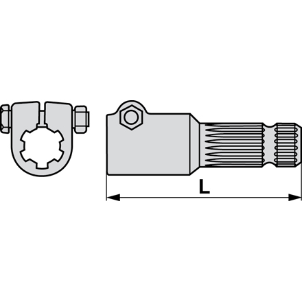 Adapter Zum Schrauben 175mm 1 3/8-6, 1