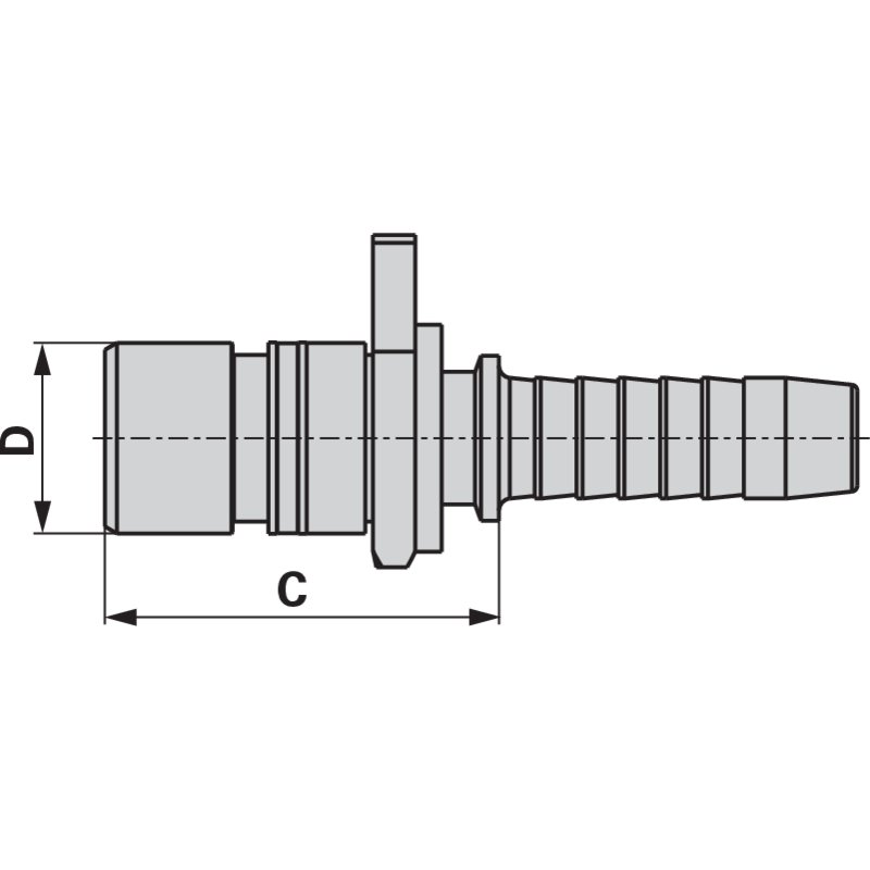 Nippel WEO DN06 Dm 10 Standard