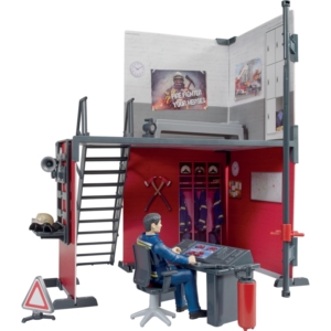 Figurenset Feuerwehrstation mit Feuwerwehrmann Spielzeug 62702 - Bruder