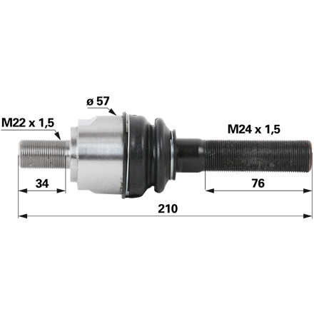 Axialgelenk M24x1,5/M26x1,5