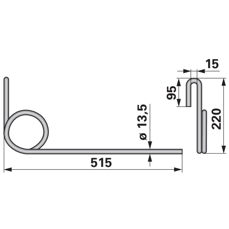 Striegelzinke anstelle von Köckerling 501131